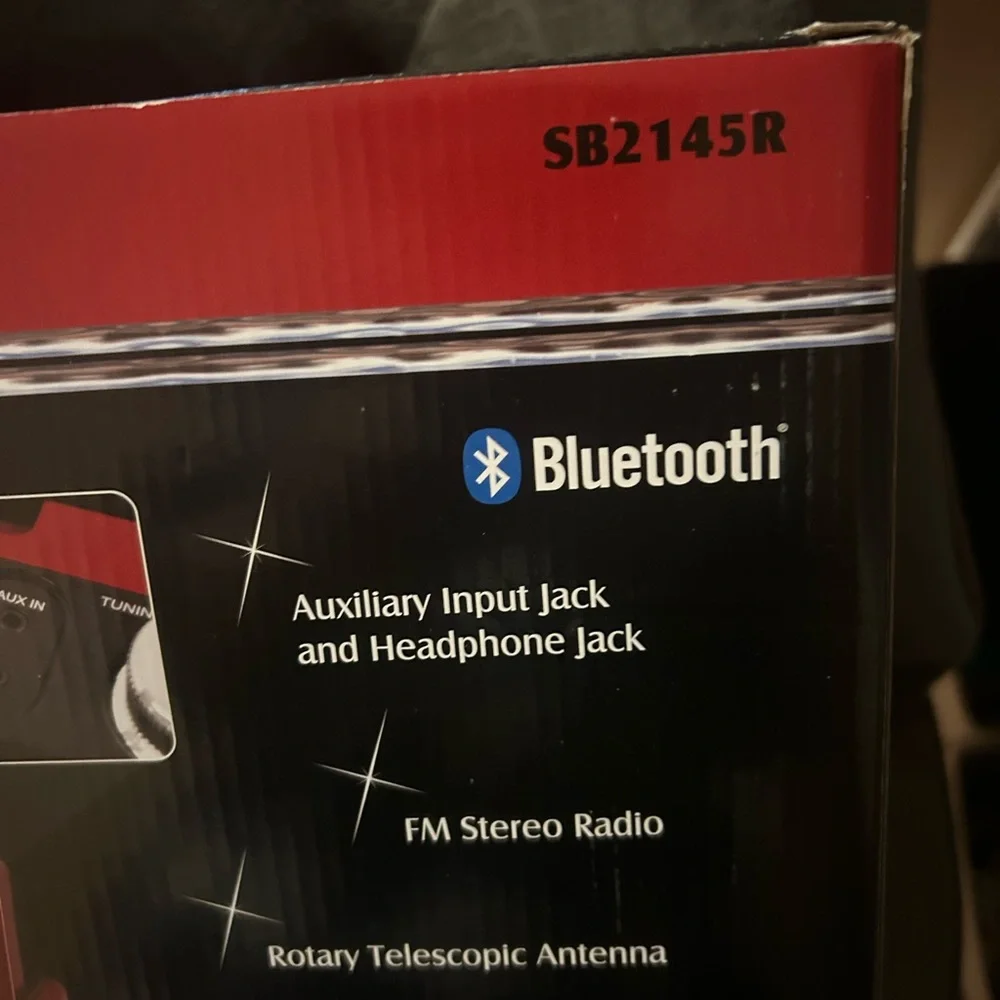 Studebaker 80’s Retro Street Bluetooth Boom Box- Red . New In Box - Never Opened - Picture 12 of 12
